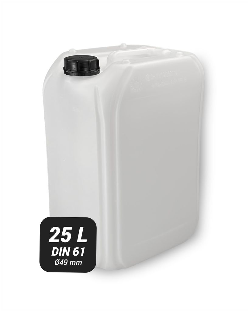 Leerkanister aus HD-PE, DIN 61, natur (25 Liter) Produktbild 