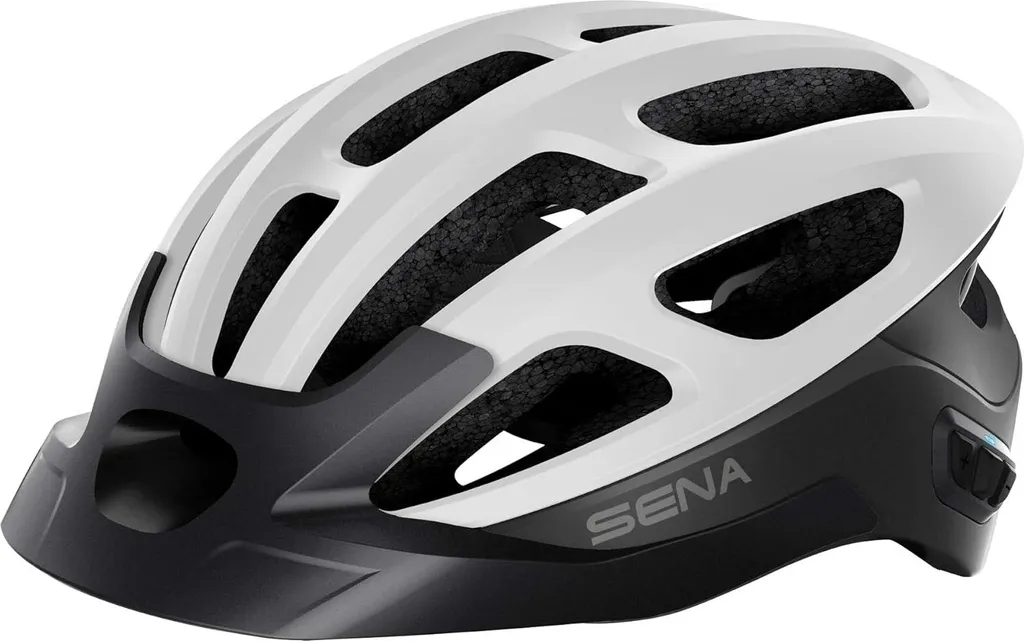 Casque Sena R1 EVO Taille S Blanc Mat : Sécurité et Connectivité Totale