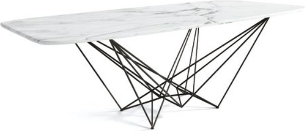 Design Tisch Esstisch Metall Tische Büro Konferenz Esszimmer Essbereich Designer