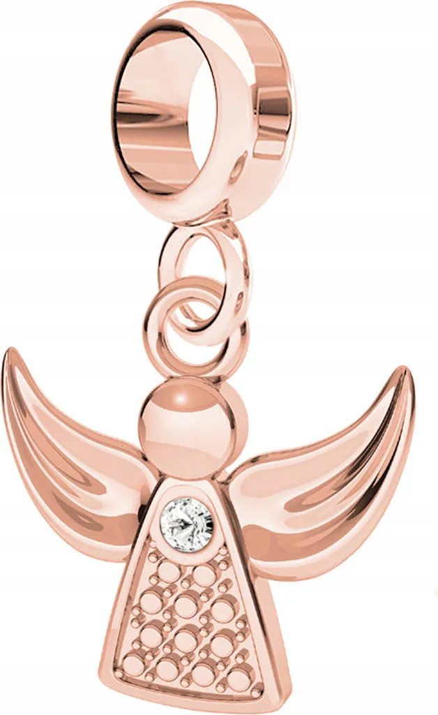 Ciondolo Angelo Custode Argento 925 e Oro Rosa: Amuleto di Luce