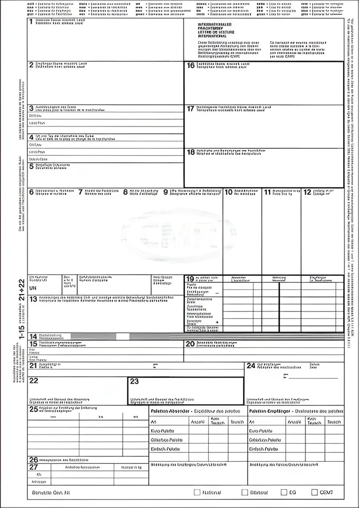Document transport CMR international pour expéditions routières A4 RNK