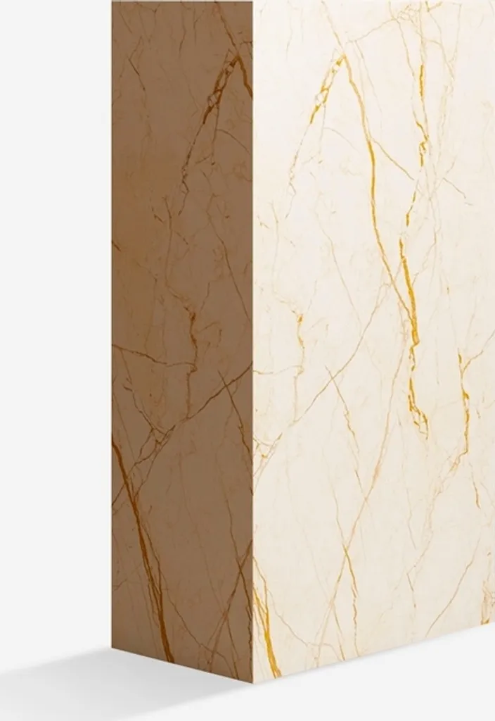 Table basse Mahner 90x50x28 cm effet marbre facile d'entretien salon