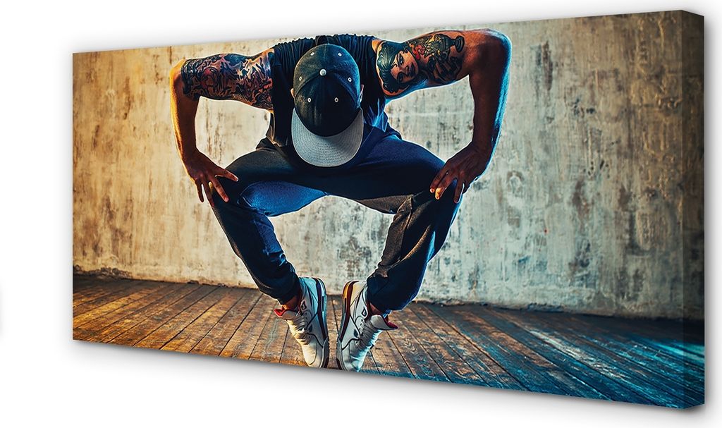 Leinwandbild 100x50 Wandkunst Männlicher Hip-Hop
