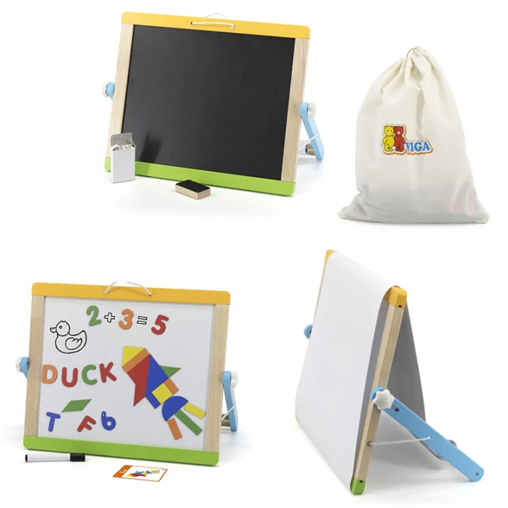 Mini Tableau Double Face Viga 44545 : Gain de Place et Jeu Créatif