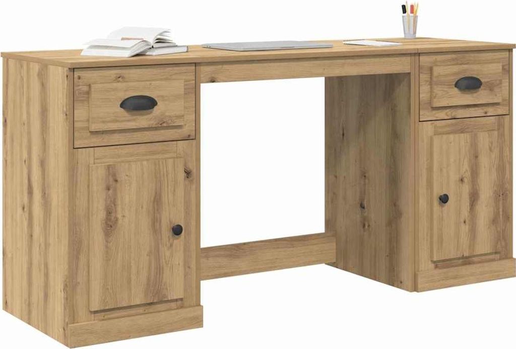 Langlebige Schreibtisch mit Schrank Artisan-Eiche 154,5 x 50 x 75cm - Möbel480511 - Kommoden