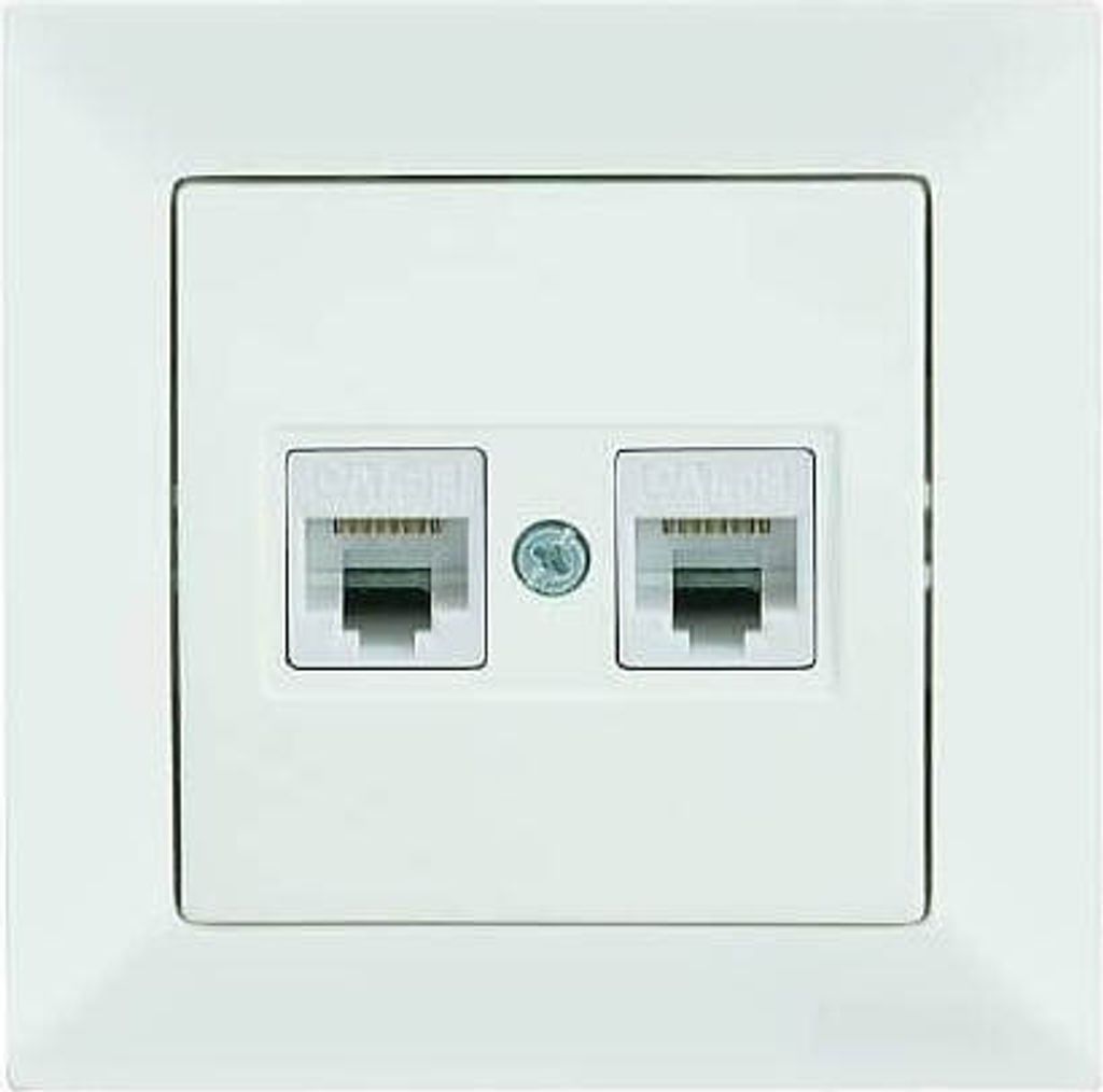 Mutlusan Candela Datenbuchse 2-fach CAT6 Internet Netzwerk Produktbild 
