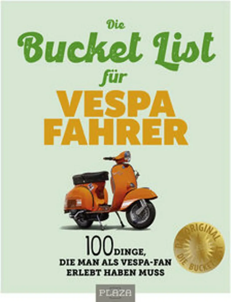 Accessoire Voyage Vespa : Le Journal de Bord Die Bucket List Fahrer