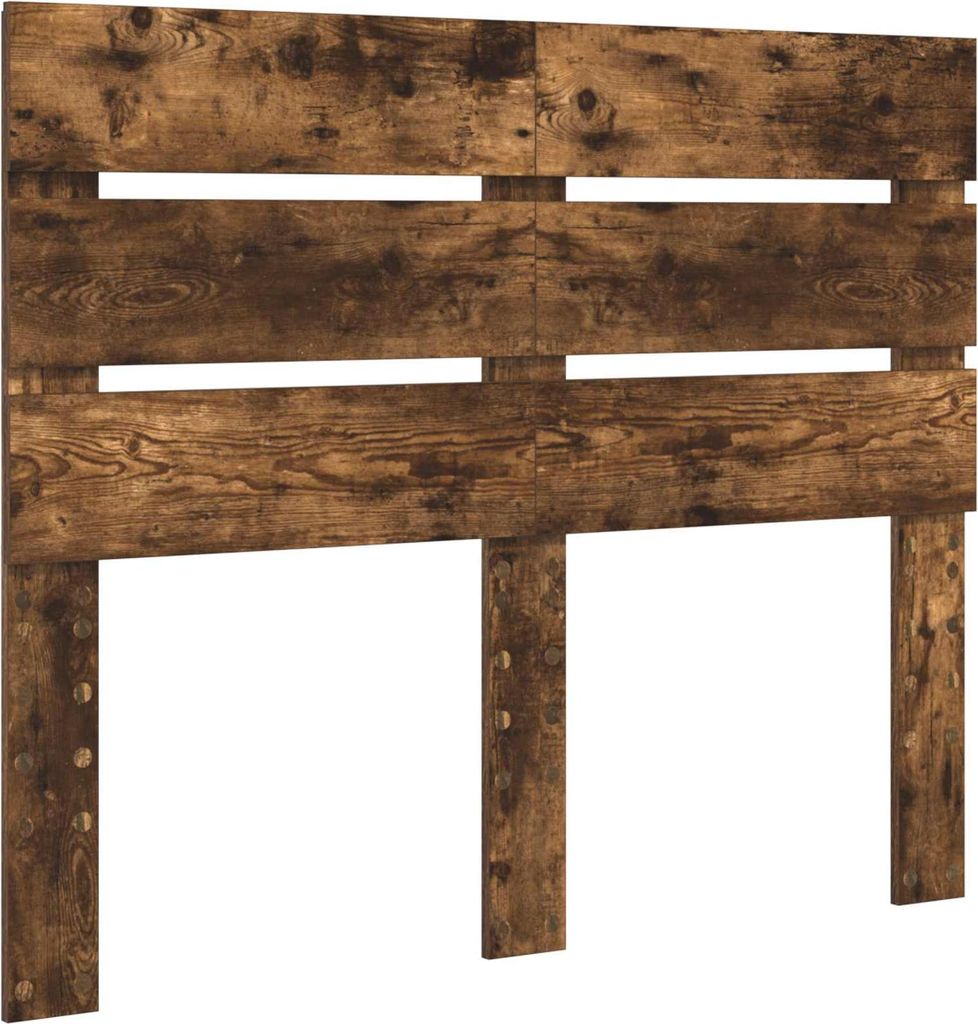 vidaXL Kopfteil Geräucherte Eiche Holzwerkstoff