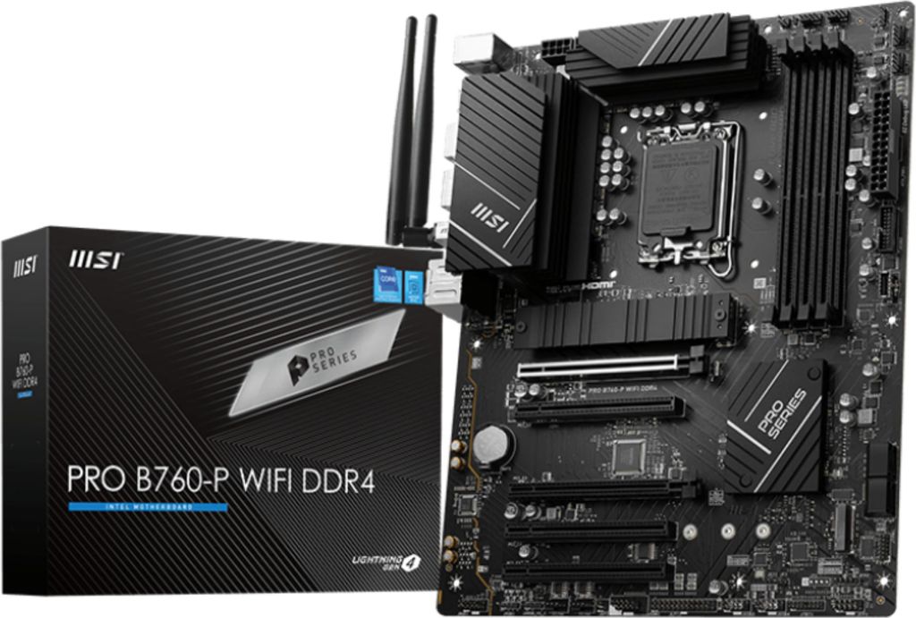 MSI PRO B760-P WIFI DDR4 Motherboard LGA 1700 ATX Produktbild 