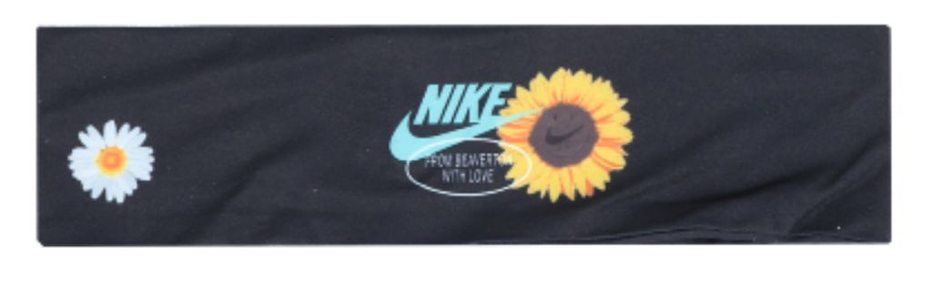 NIKE 9318/127 Nike M Fury Headband Print 7028 910 black/white/washed te -