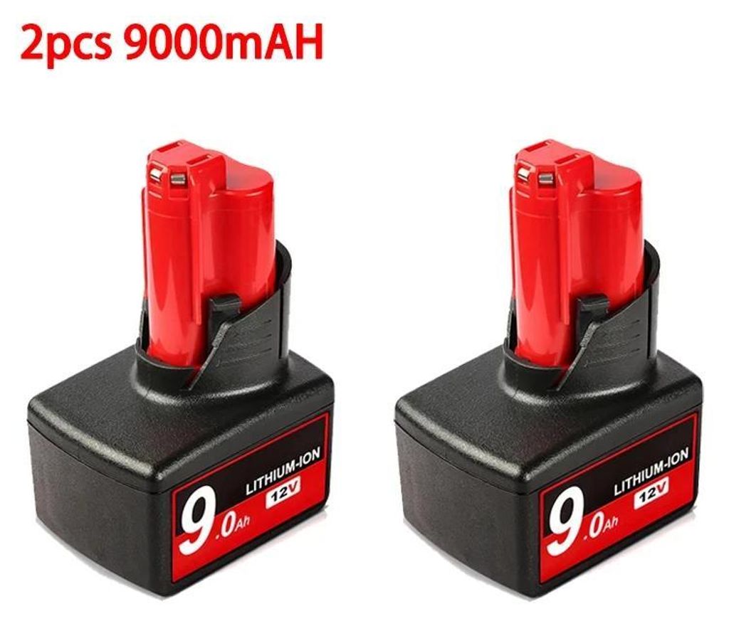 Akumulator M12 12 V – akumulator zapasowy – zestaw 2 sztuki Zdjęcie produktu 