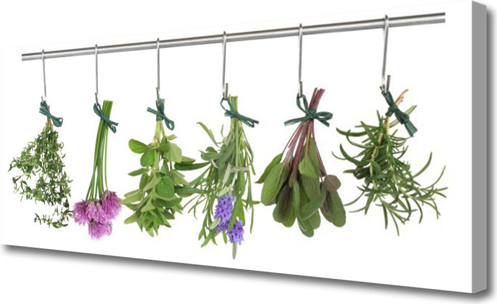 Tulup Leinwand-Bilder 125x50 Wandbild Canvas Kunstdruck Blumen Pflanzen