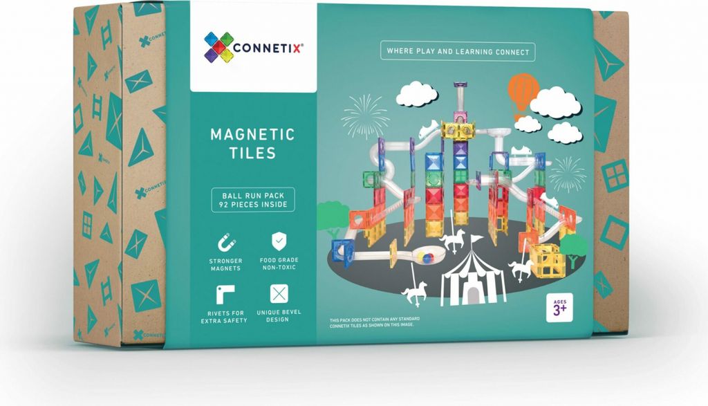 Connetix Tiles - kuličkodráha (92 ks) Obrázek produktu