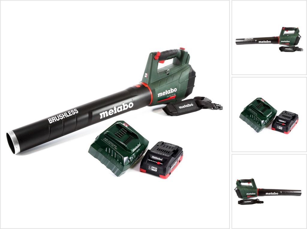 Metabo LB 18 LTX BL Akku Laubbläser 18 V Brushless + 1x Akku 4,0 Ah + Ladegerät
