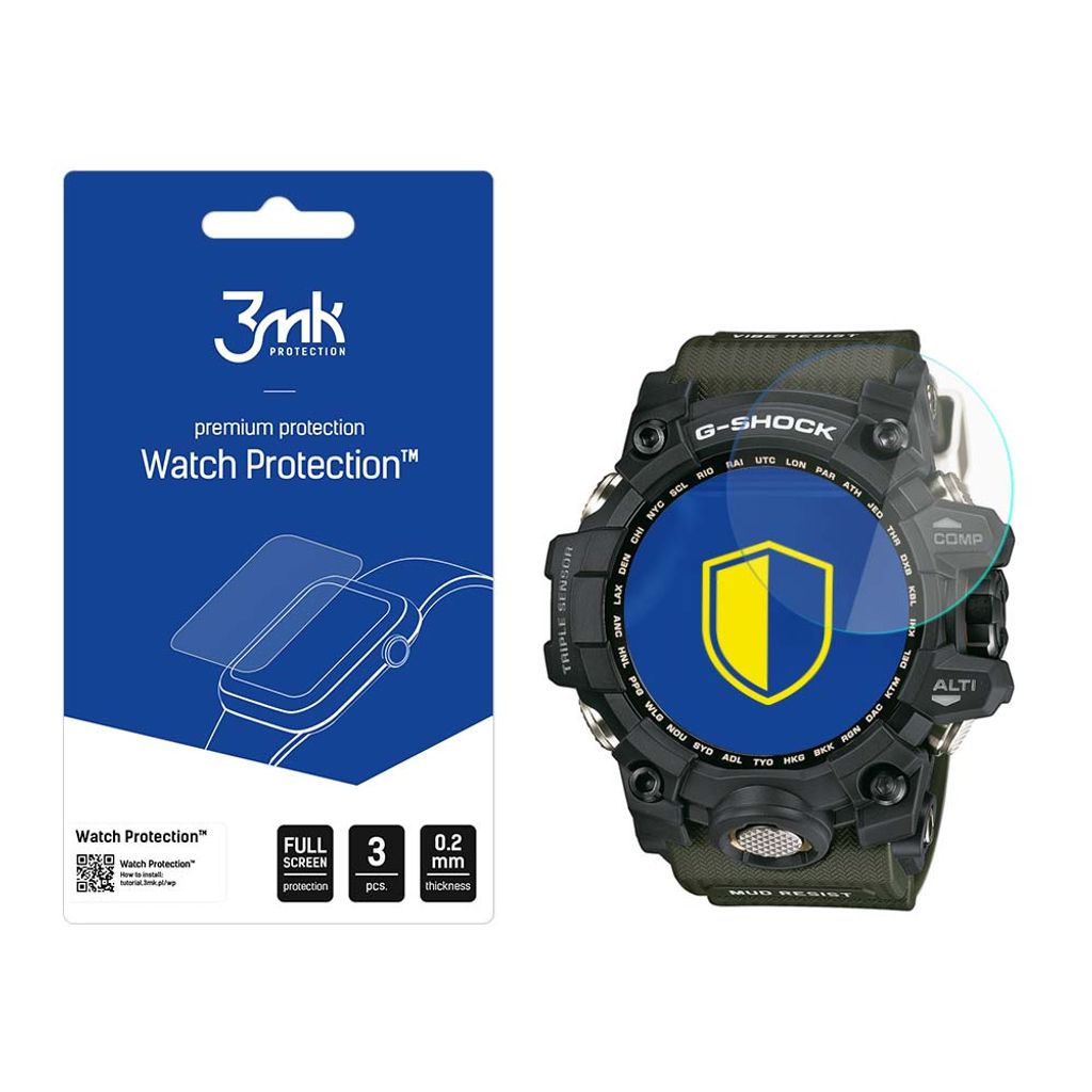3MK FlexibleGlass Uhrenschutz Casio G-SHOCK Mudmaster