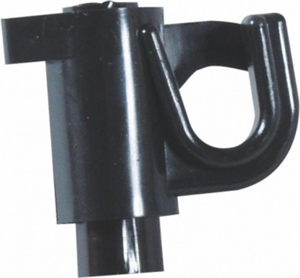 Zweitisolator für Fiberglaspfahl 10 mm schwarz Weidezaun Isolator