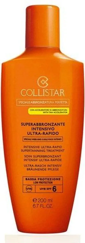 Bronzer rapidement en week-end avec Collistar lotion intensive SPF6 - 8