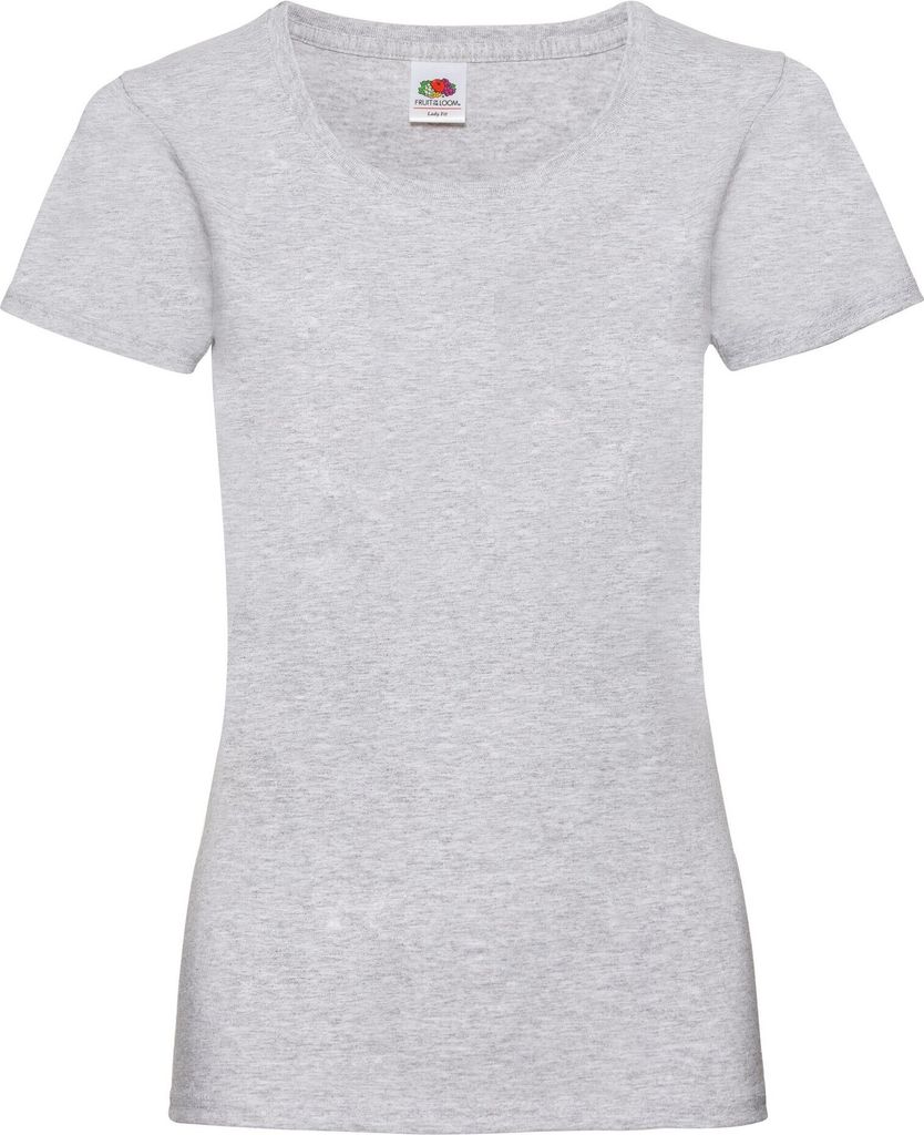 Fruit of the Loom - "Valueweight" T-Shirt für Damen RW9739 (38 DE) (Grau meliert)