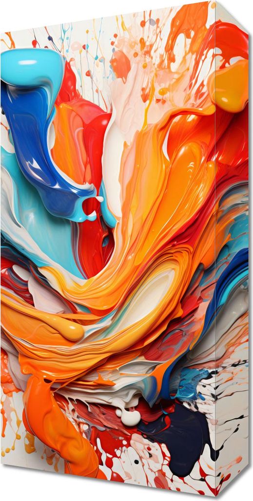 Bild 20x40cm Tänzerische Wellen