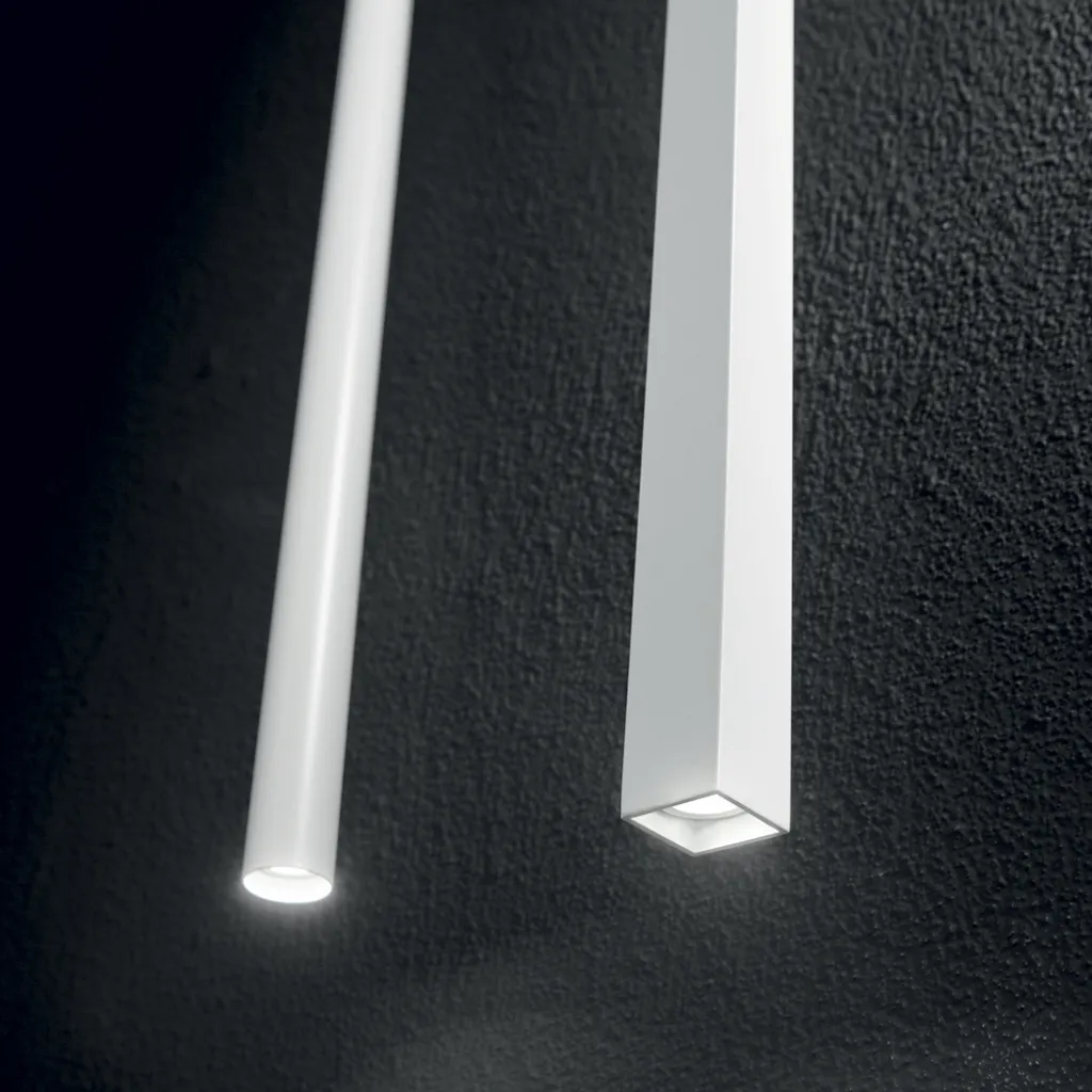Suspension LED Design en Métal Blanc 3000K avec Profil Ultrathin de 40cm