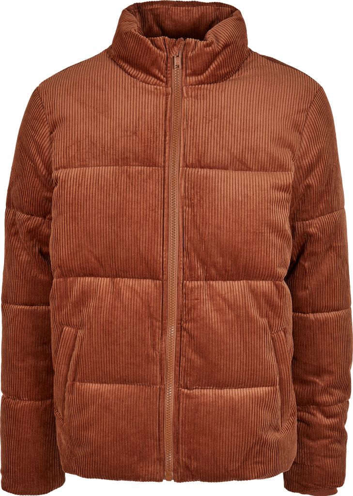 Urban Classics - BOXY PUFFER Kord Winterjacke braun - XL