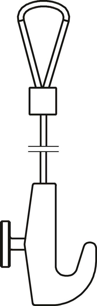 RONTEC Bilderschienen-Abhänger 2000 mm Polyamid-6