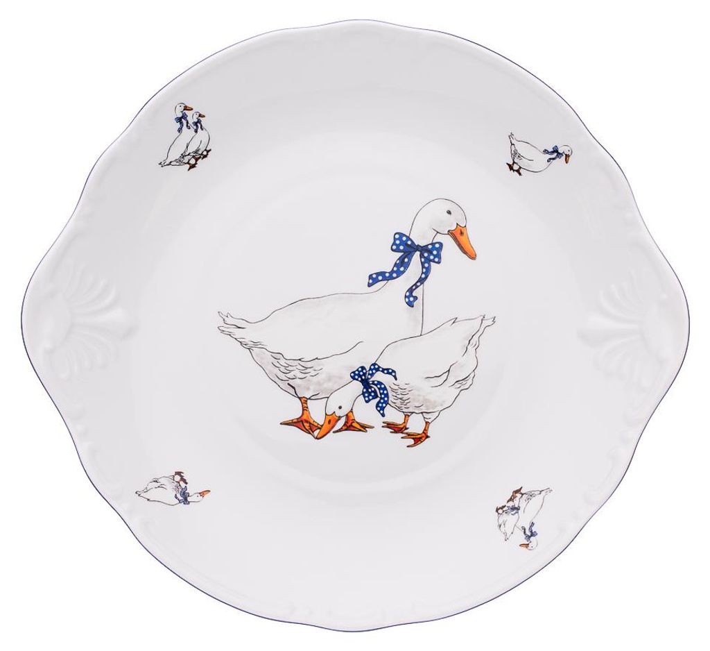 Thun 1794 Talerz na ciasto, 27 cm, Konstancja, gęsi, Zdjęcie produktu 