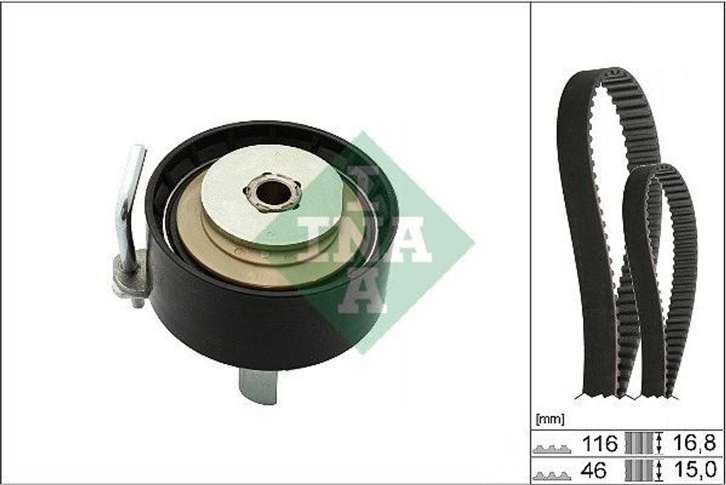 INA 530 0763 10 Zahnriemensatz für FORD Transit Custom V362 Kastenwagen (FY, FZ)