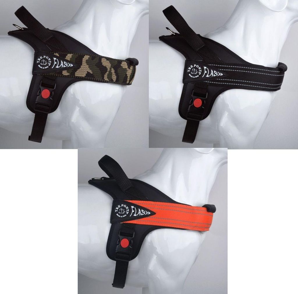 Tre Ponti Hundegeschirr FLASH, Farbe:orange, Größe:XL