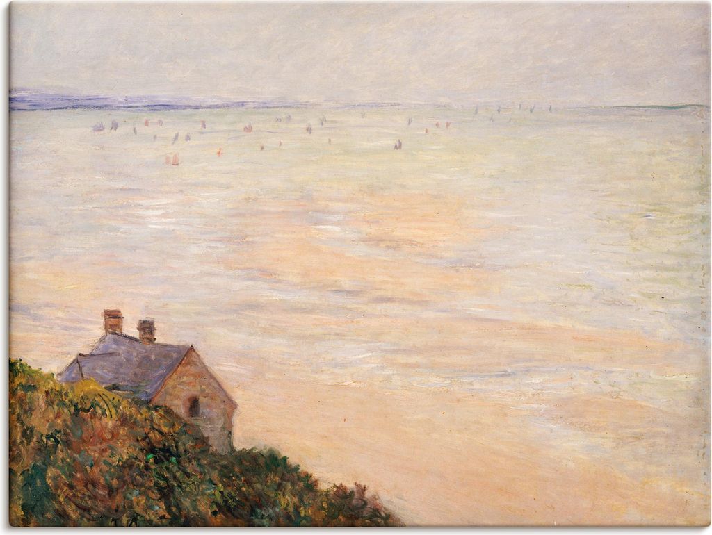 ARTland Leinwandbild Die Hütte in Trouville bei Ebbe. 1881 Größe: 60x45 cm