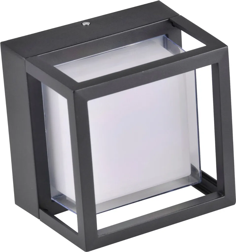 Éclairage de Terrasse LED Kansas Noir 12W IP44 pour Jardin et Entrée