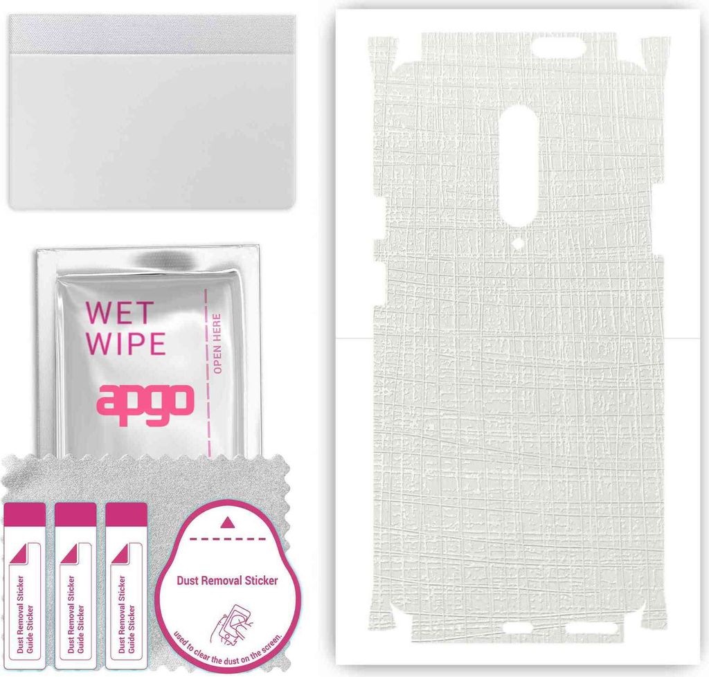 apgo Rückseite + Seiten Schutzfolie, Skin, kompatibel mit OnePlus 7 Pro, Hinten Displayschutzfolie aus Vinylfolie, kratzfest, einfache Montage - W...