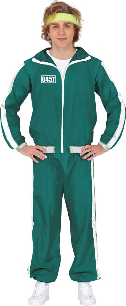 Kostüm Outfit Verkleidung SPIELER-TRAININGSANZUG Dangerous Game Karnevalsball, L