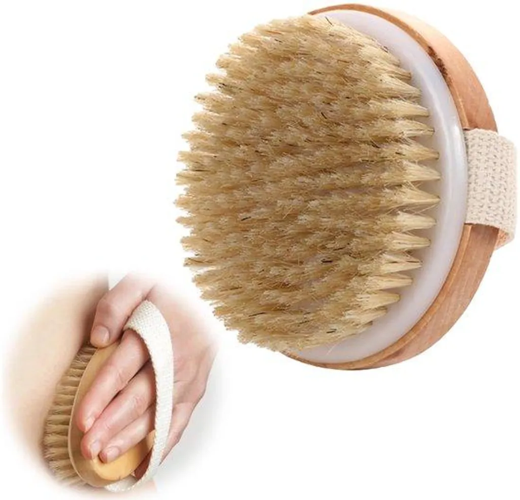 Brosse pour le corps anti-cellulite et gommage des peaux sèches