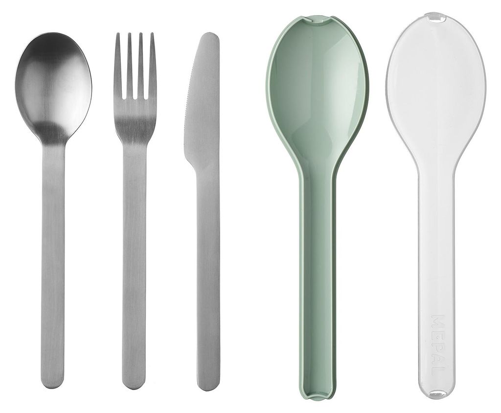 Mepal besteckset ellipse 3-teilig - nordic sage Productafbeelding 