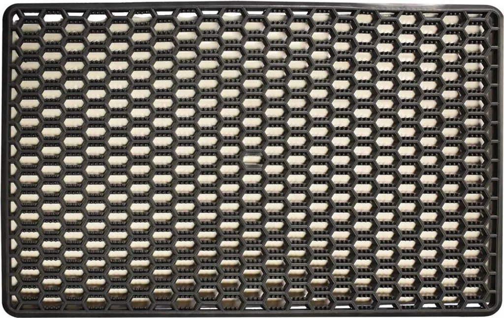 Paillasson géométrique pour couloir et cuisine - Tapis PVC VINYL mince
