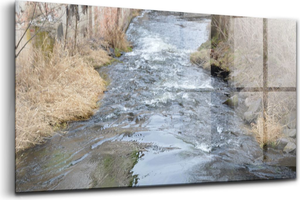 Bilder auf glas - Einteilig - Wanddekoration - Glas Bilder - 120x60 - Tasovice Fluss Dyje Mähren