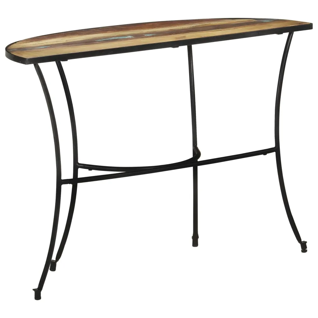 Console d'entrée en bois de récupération 110 cm style industriel chic