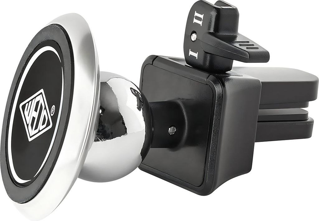 WEDO Smartphone KFZ Magnethalter "Dock it Premium" schwarz/silber