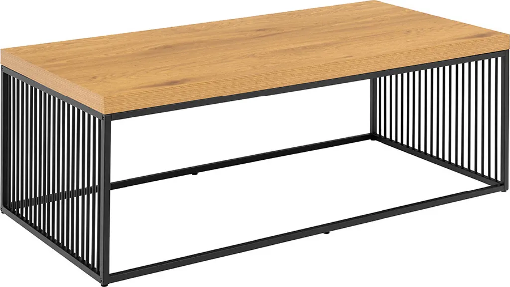 Table basse rectangulaire 120cm Violet Smuk - Mobilier de Salon en Bois