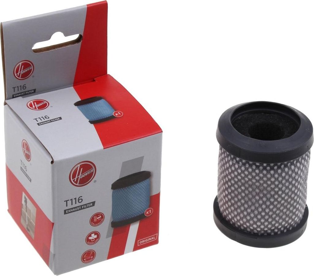 Hoover T116, Filter, Stabstaubsauger, Schwarz, Blau, Produktbild 
