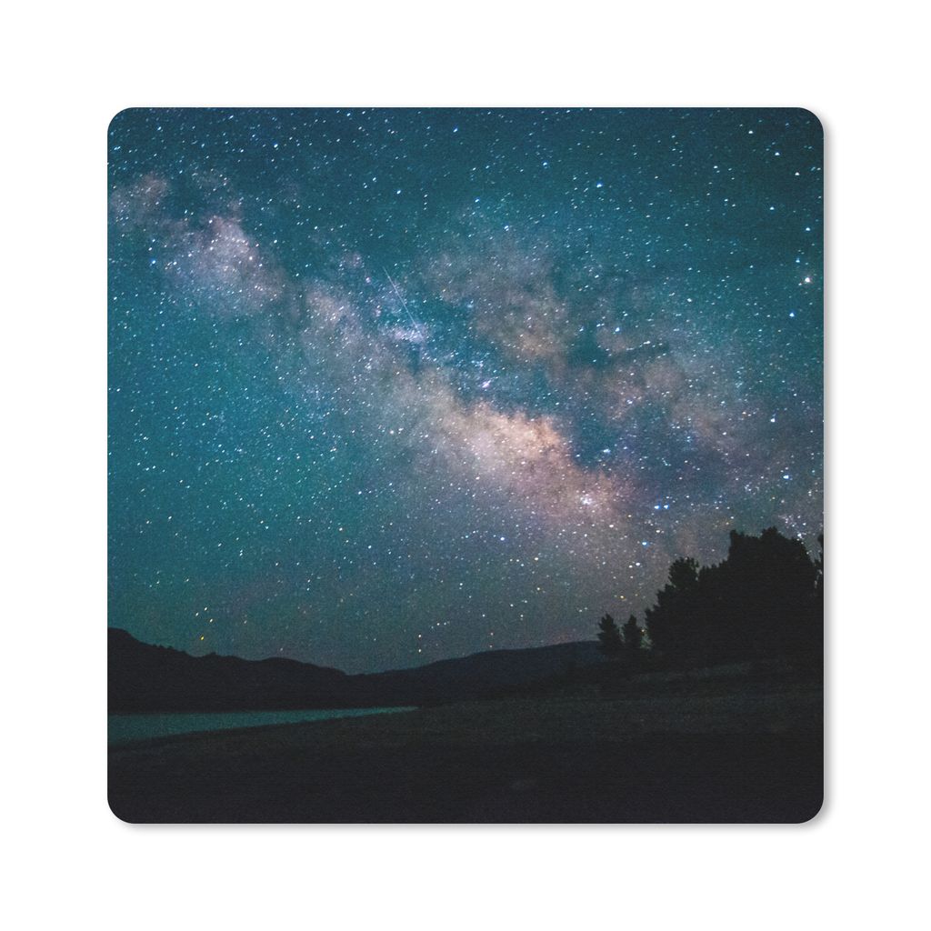 MuchoWow Mauspad Mousepad Sterne - Planeten - Galaxie - Jungen - Mädchen - Kinder 20x20 cm - Mousepads - Maus Mat - Pad - Mausunterlage - Desk M...