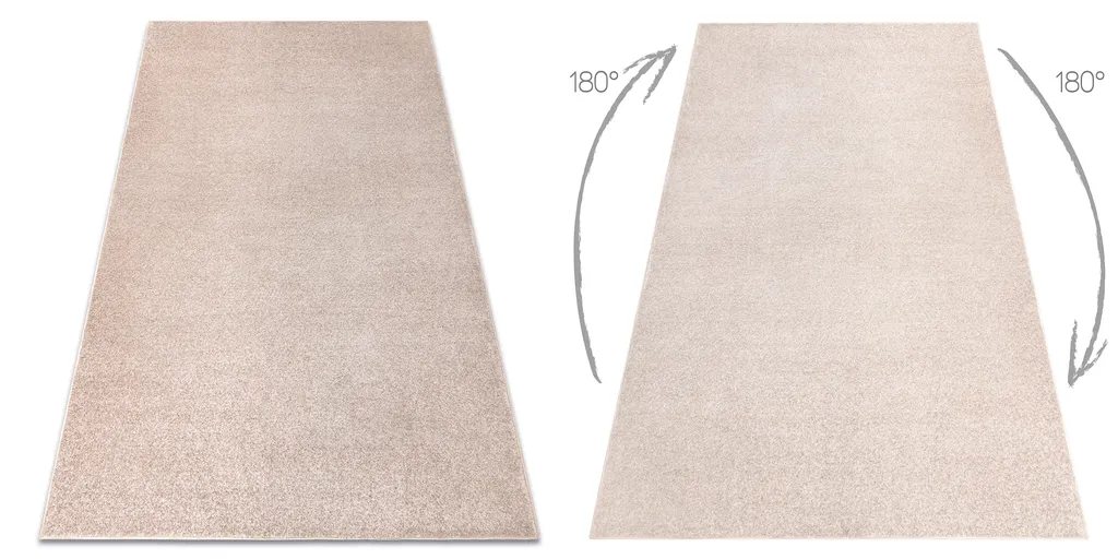 Tapis de passage beige 100x500 cm INDUS pour habiller un long couloir