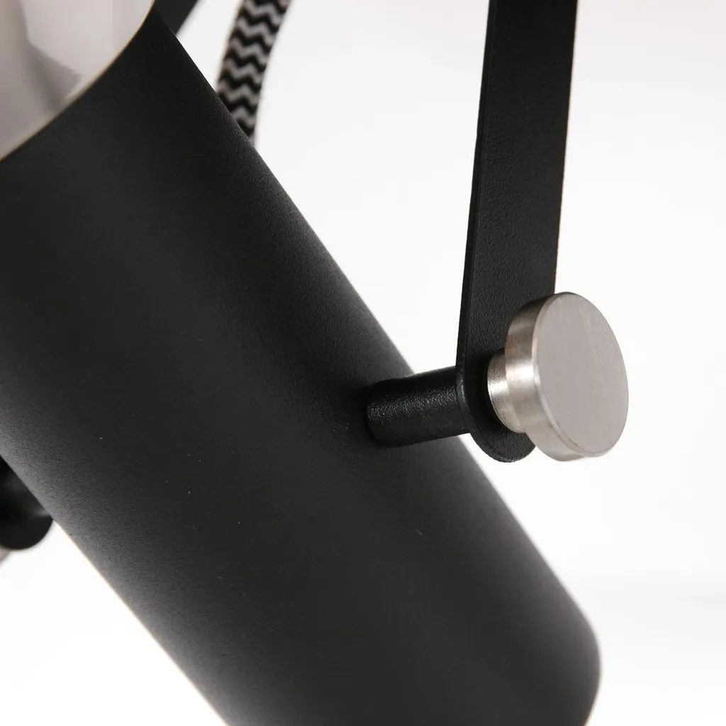 Luminaire spot orientable Mexlite 3338ZW noir métal acier robuste E27 - 2