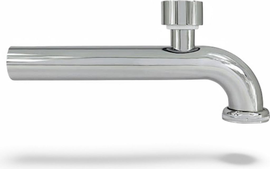 Abgangsbogen 90° mit Rohrbelüfter, Messing verchromt, für Siphon, 32 mm x 220 mm