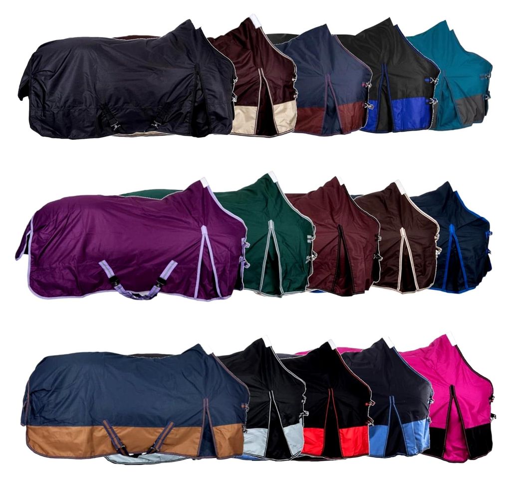 HKM by Reiterladen24 - Winterdecke 300g Füllung 600D schwarz/grau 105cm