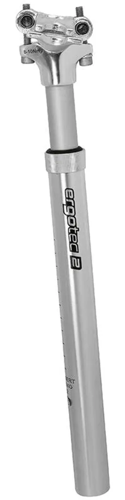 Tige de selle Ergotec SP-5.0 en aluminium argenté durable pour adulte