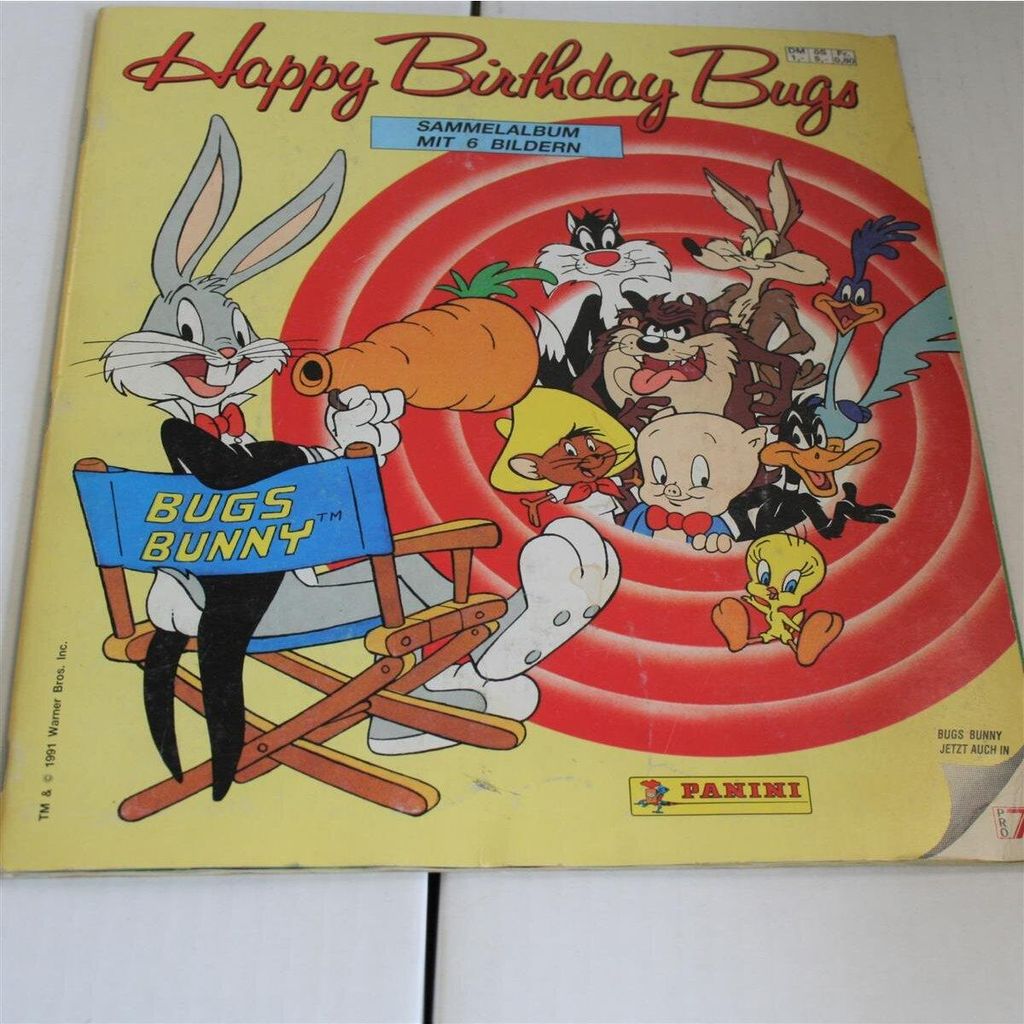 Bugs Bunny - Happy Birthday Bugs - Sammelsticker - Album . : Zustand siehe Bild