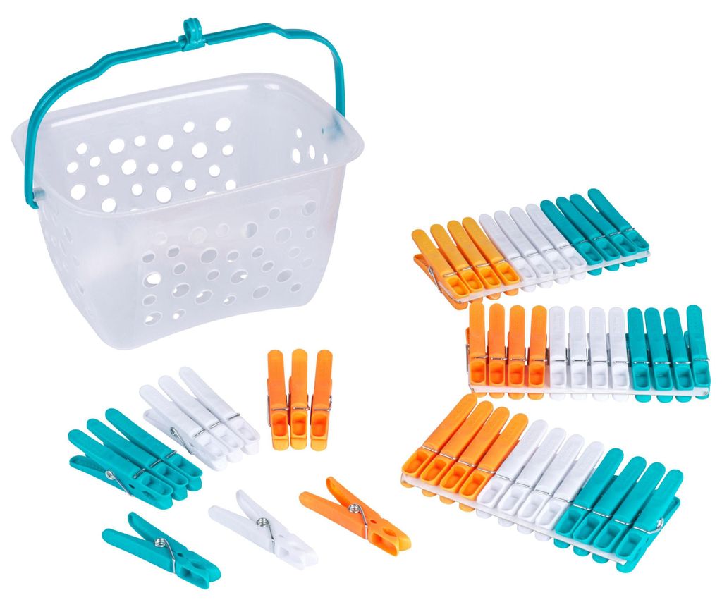 Beldray LA028297TQEU, set di 48 mollette per bucato con Immagine del prodotto 