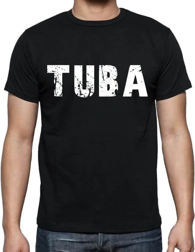 Herren Grafik T-Shirt Tuba Öko-Verantwortlich Vintage Jahrgang Kurzarm Lustige Druck Geburtstag Geschenk Mann